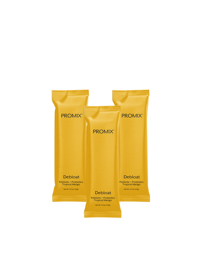 Promix Nutrition Debloat Powder for Gut Health, Reduces Bloating,30 Single Sticks