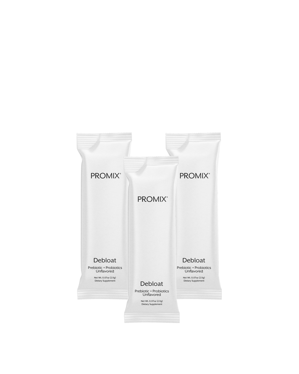Promix Nutrition Debloat Powder for Gut Health, Reduces Bloating,30 Single Sticks
