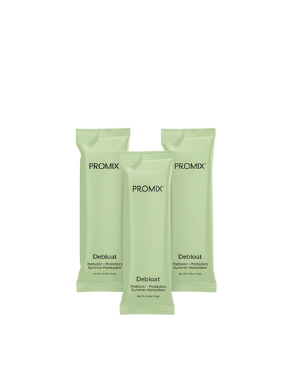 Promix Nutrition Debloat Powder for Gut Health, Reduces Bloating,30 Single Sticks